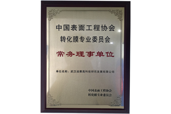 中國(guó)表面工程協(xié)會(huì)轉(zhuǎn)化膜專業(yè)委員會(huì)副理事長(zhǎng)單位